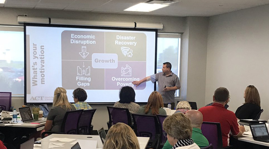 ACT's Jasen Jones presents at the Northeast Kansas Regional Boot Camp in Manhattan, KS.