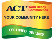 image of work ready banner that says your community here certified sep 2020